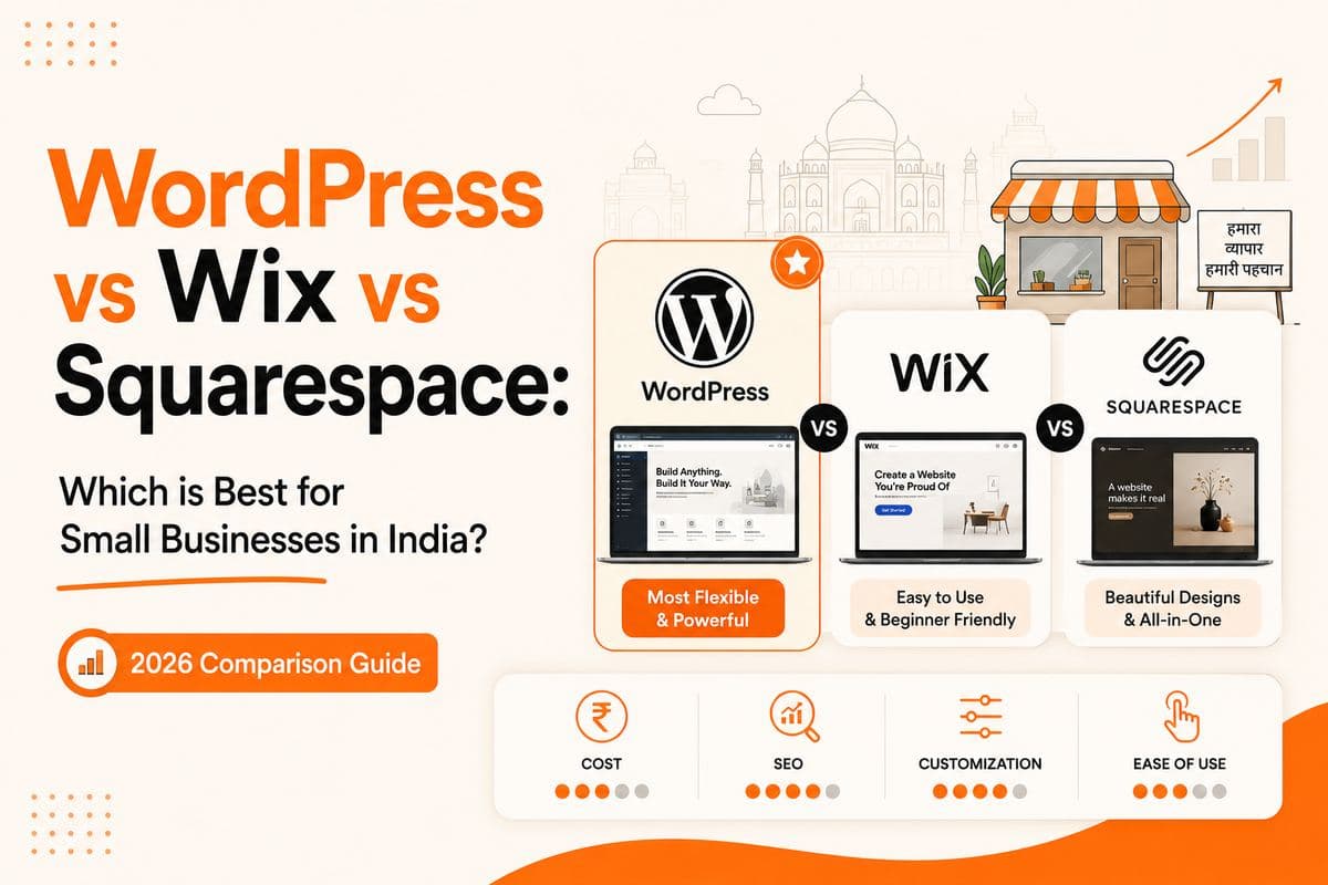 WordPress vs Wix vs Squarespace: Which Is Best for Small Businesses in India?